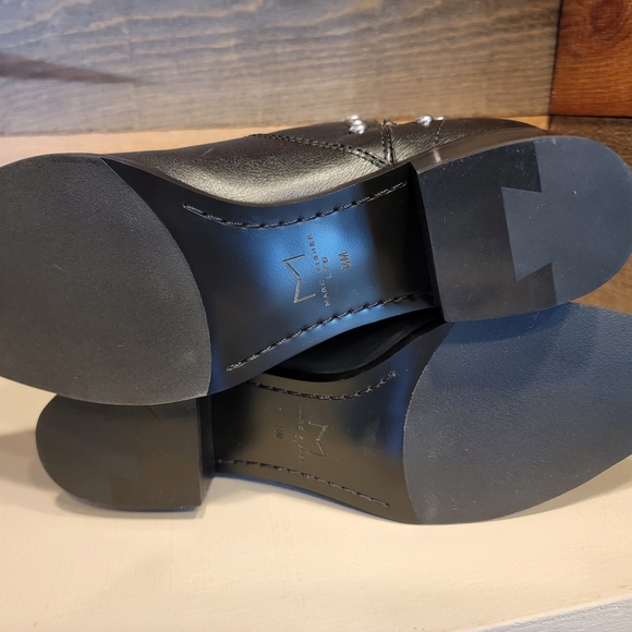 Marc Fisher Black Leather Ankle Booties with Studded Details Womens Size 8 NWOT - Picture 6 of 12